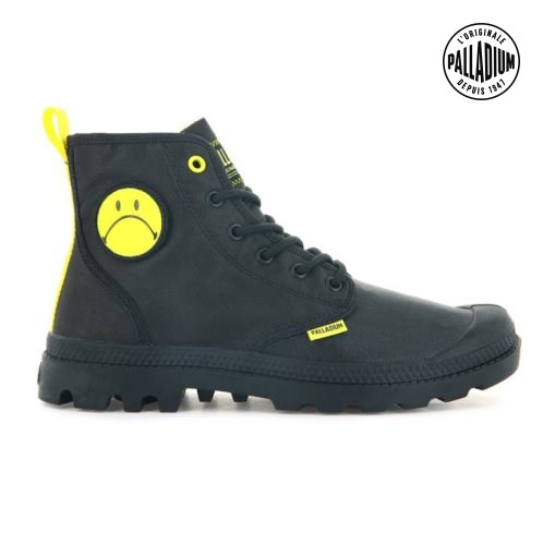 Bottes Palladium Pampa Smiley Change Homme Noir | FR RMH471I